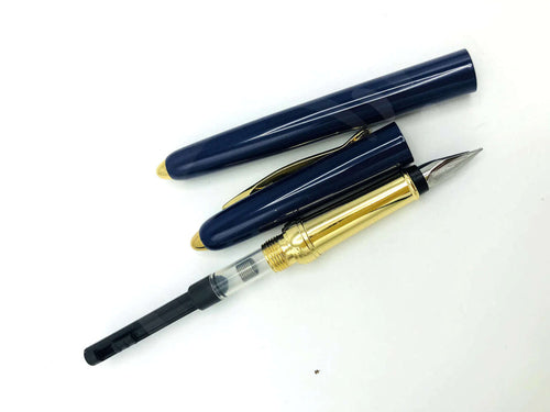 Metal Fountain Pen with Iridium-Tipped Nib